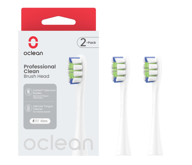 Oclean Końcówki do szczoteczki P1C1 W02 biały 2 szt. - 1213190 - zdjęcie